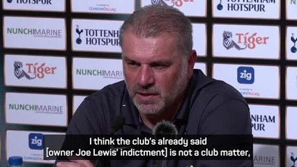 Postecoglou states Tottenham owner's indictment is 'not a club matter'