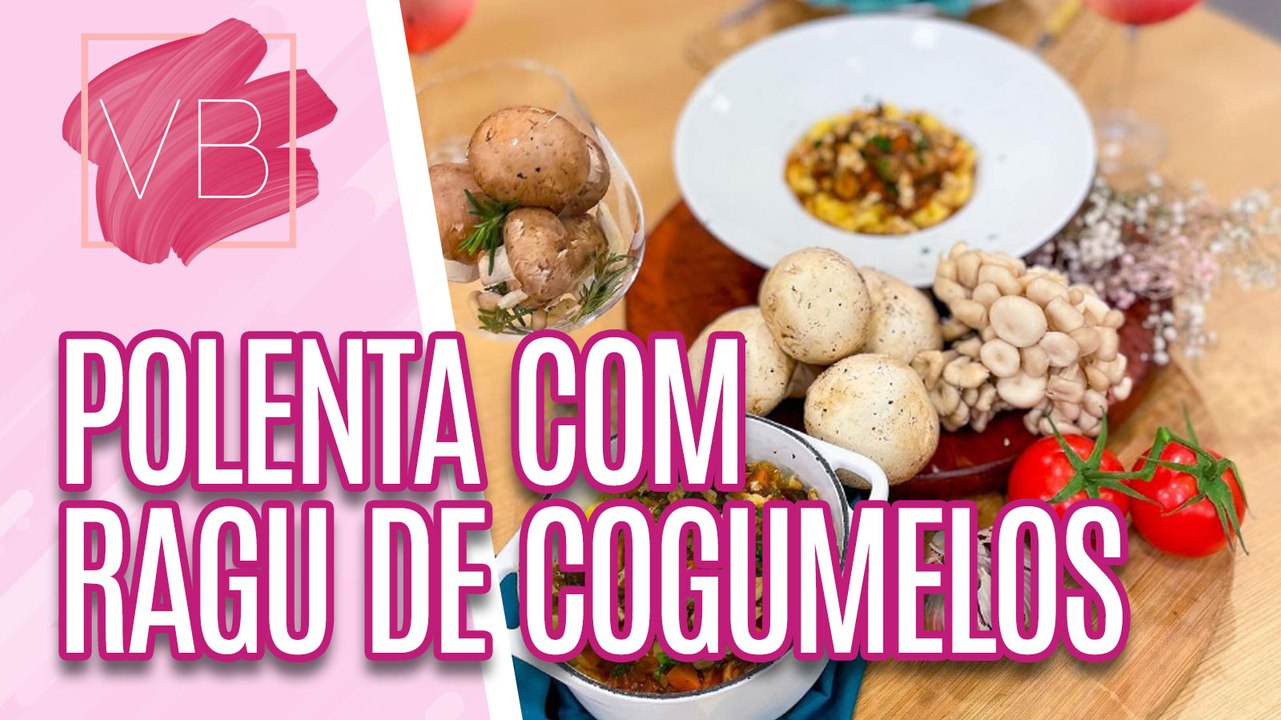 Receita de polenta com ragu de cogumelos - Você Bonita (26/07/2023)