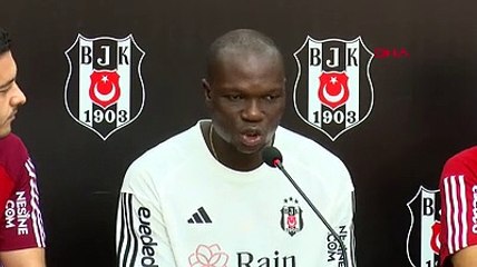Beşiktaş'ta Aboubakar basın toplantısında konuştu