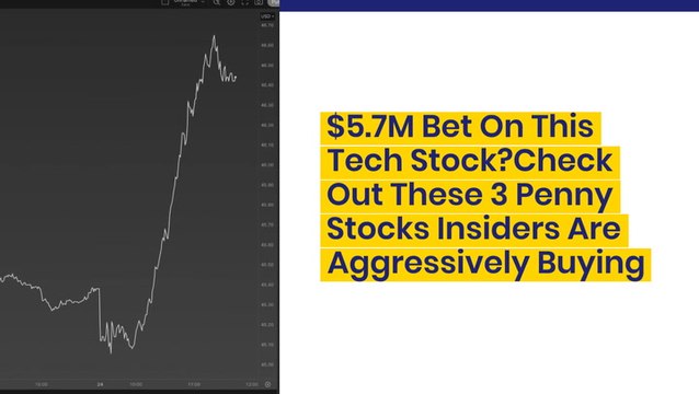 $5.7M Bet On This Tech Stock? Check Out These 3 Penny Stocks Insiders Are Aggressively Buying
