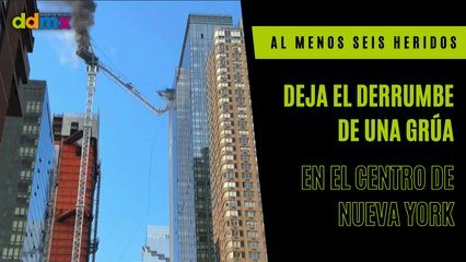 Al menos seis heridos deja el derrumbe de una grúa en el centro de Nueva York
