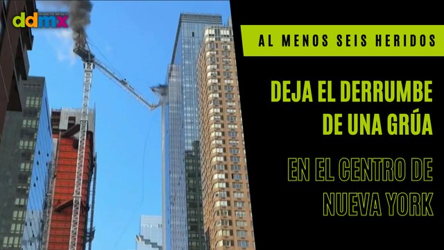 Al menos seis heridos deja el derrumbe de una grúa en el centro de Nueva York