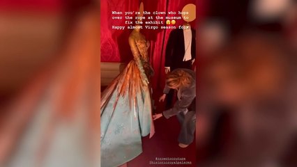 Blake Lively hops Kensington Palace ropes to fix display of her 2022 Met Gala gown