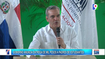 Abinader anuncia entrega del bono “A Mil” para la compra de útiles escolares| Primera Emisión SIN