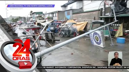 Mga tindahan sa isang palengke, napinsala ng umano'y buhawi; isa pang palengke, nasira | 24 Oras