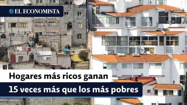 Brecha de ingresos en México: hogares más ricos ganan 15 veces más que los más pobres