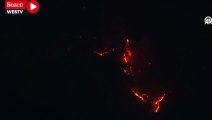 Kemer'deki orman yangınına gece görüşlü helikopterlerle müdahale ediliyor