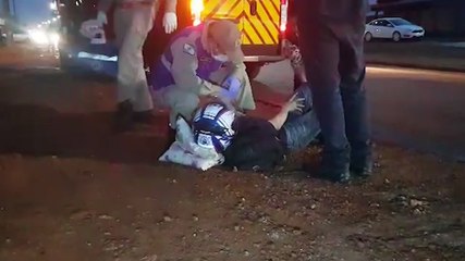 Motociclista sofre queda e fica ferido no Bairro Brasmadeira