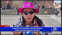 Hacen cola desde la madrugada: turistas no consiguen entradas para visitar ciudadela de Machu Picchu