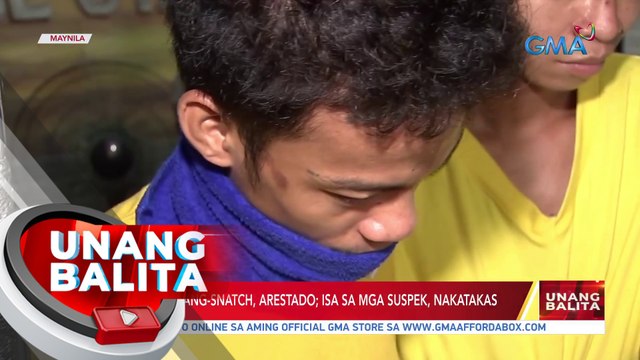 Pag-snatch ng lalaki sa kuwintas ng babae, huli-cam | UB