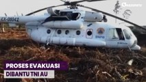 Helikopter BNPB Mendarat Darurat di Lahan Gambut Kotawaringin