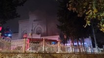 Beşiktaş Yıldız Hamidiye Camii'nde yangın 
