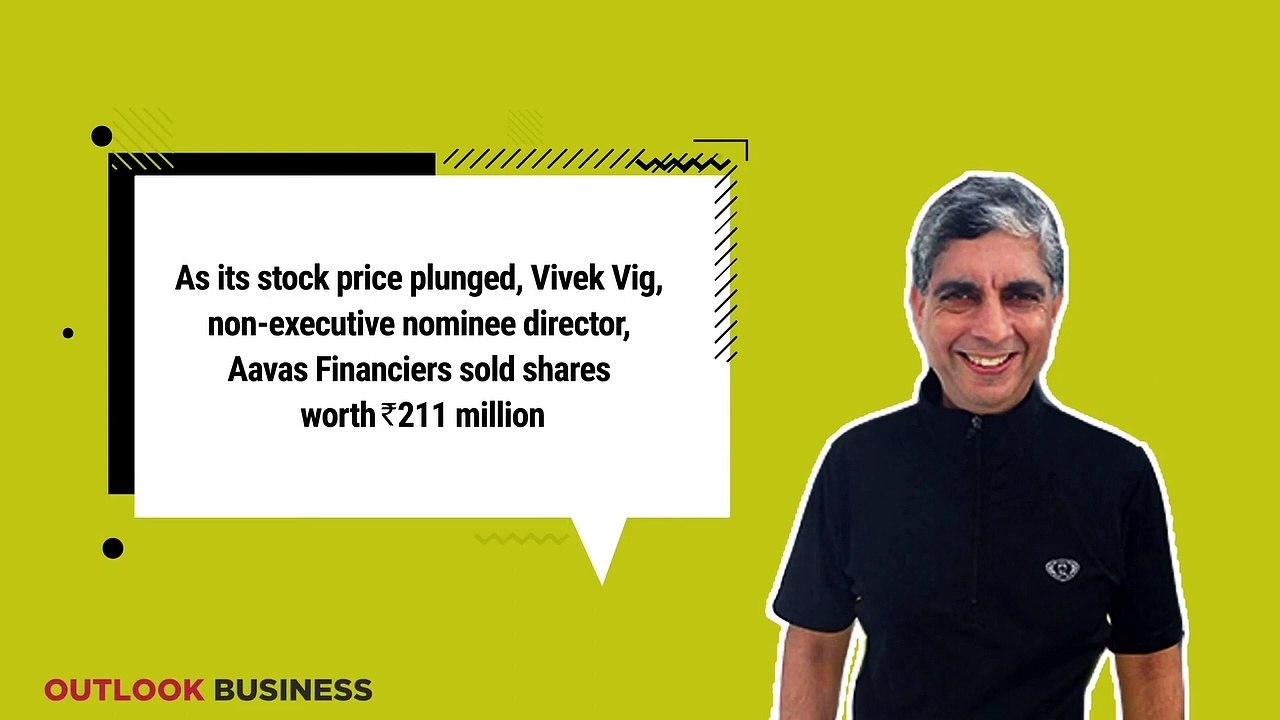 Vivek Vig sells Aavas Financiers stake | Insider selling
