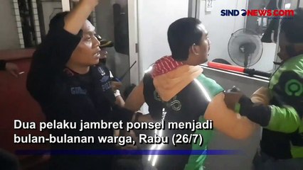 Download Video: Jambret Apes, Hendak Kabur Malah Tabrak Gerobak Bakso