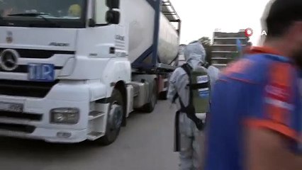 Tankerden gaz sızıntısı ve koku ihbarı AFAD ekiplerini harekete geçirdi