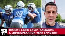 Breer's Top Five Takeaways From Lions Training Camp