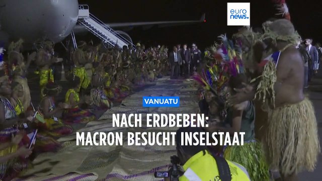 Trotz Erdbeben: Macron besucht Inselstaat Vanuatu