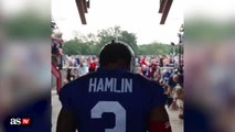 Damar Hamlin gets emotional reception form fans at Bills training camp