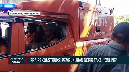 Polisi Gelar Pra-Rekonstruksi Pembunuhan Sopir Taksi Online, Mobil Korban Turut Dihadirkan!