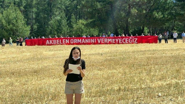 Akbelen ormanından muhalefet partilerine çağrı :Böyle giderse Akbelen ormanı 31 Temmuz’da yok olmuş olacak