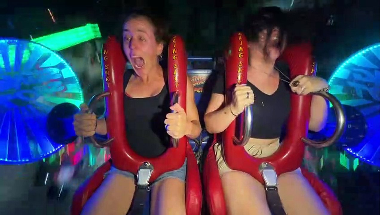 Girls Freaking Out #24 | Funny Slingshot Ride Compilation 2023
