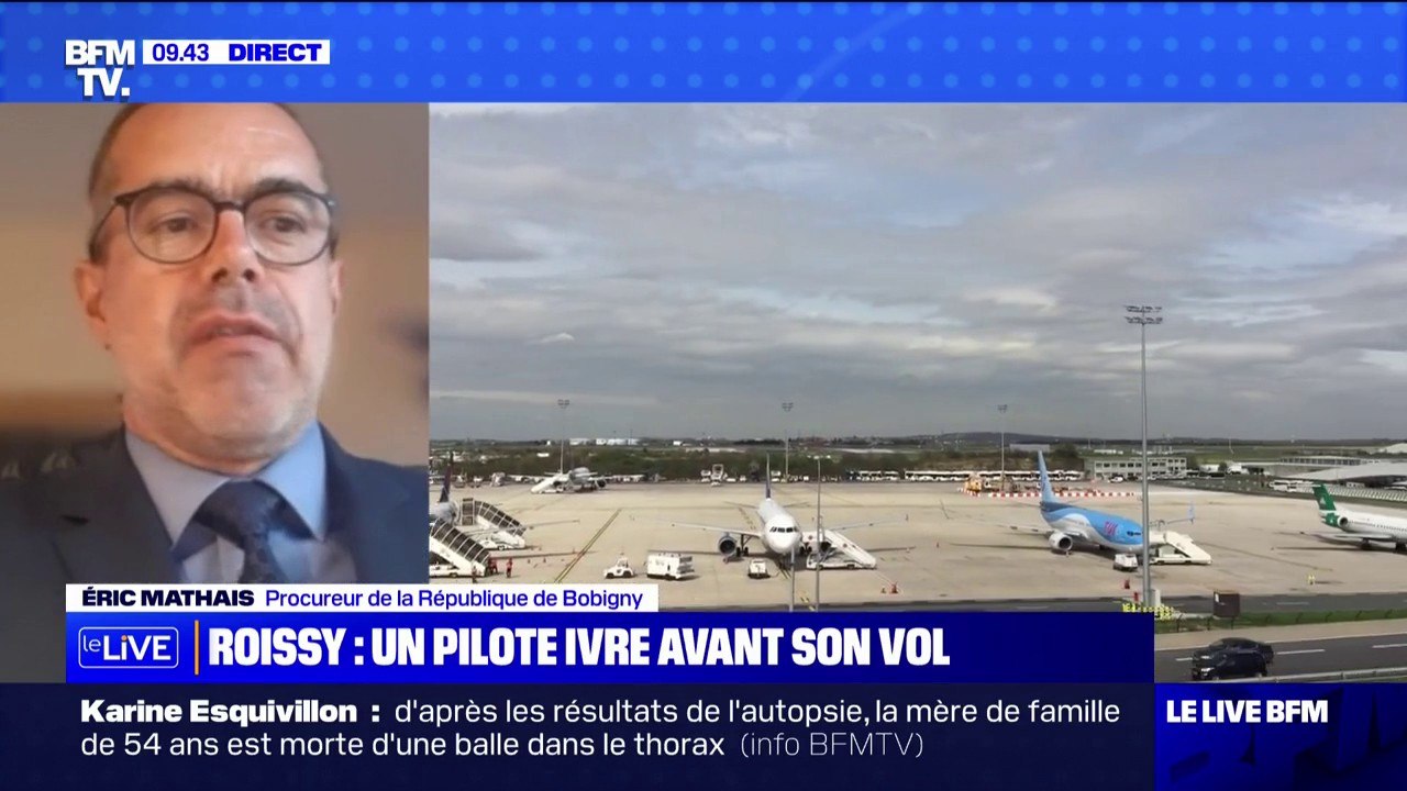 Pilote ivre: "C'est une première pour le tribunal de Bobigny et pour l'aéroport de Roissy", indique le procureur de Bobigny