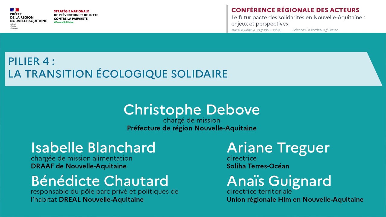 11. Pilier 4 : la transition écologique solidaire