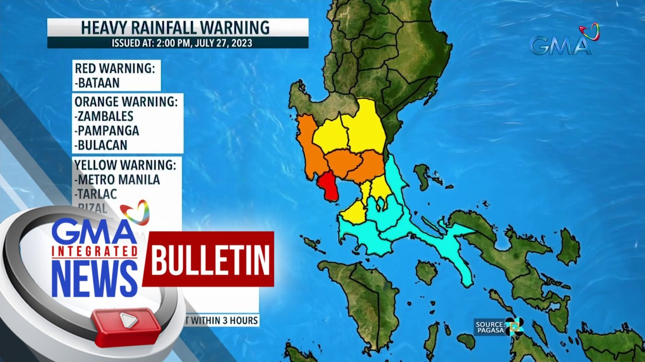 2PM Heavy Rainfall Bulletin -- PAGASA | GMA Integrated News Bulletin ...