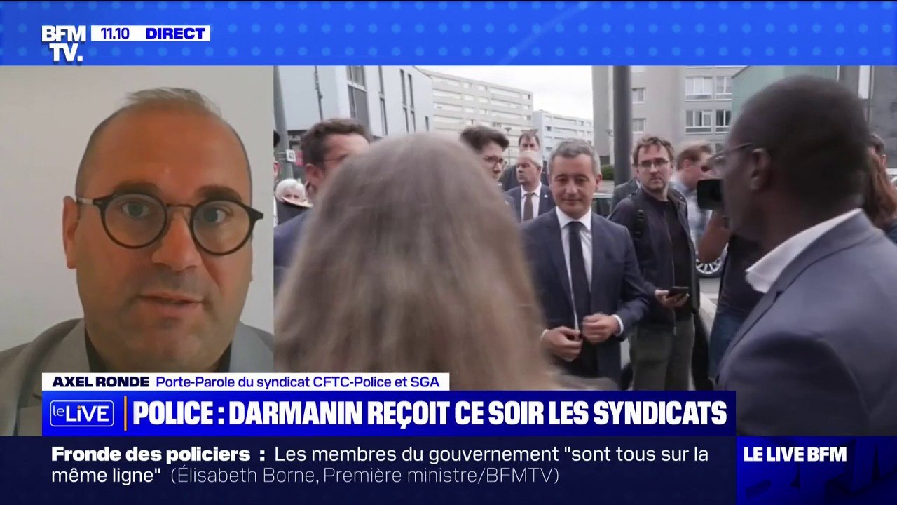 Fronde des policiers: "Nous voulons un statut qui soit plus protecteur", indique Axel Ronde (CFTC-Police et SGA)