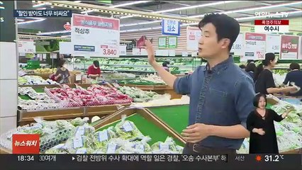 금값 된 채소…할인한다는데도 들었다 놨다만 반복