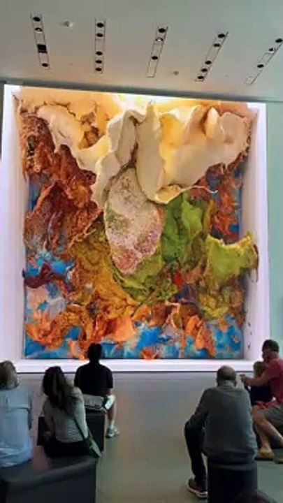 AI generated Digital Art by Refik Anadol at the MoMa