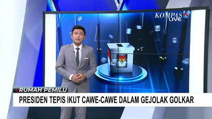 Tepis Ikut Cawe-Cawe dalam Gejolak Golkar, Jokowi: Bukan Urusan Kita!