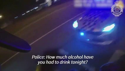 Australian police pull over man allegedly drink-driving a lawnmower