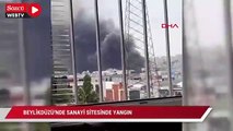 İstanbul’da sanayi sitesi yanıyor: Birçok noktadan görüldü…