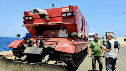 Leopard-Panzer soll Waldbrände auf Rhodos bekämpfen