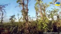 Ukraine troops STORM Russian trenches in POV and drone footage