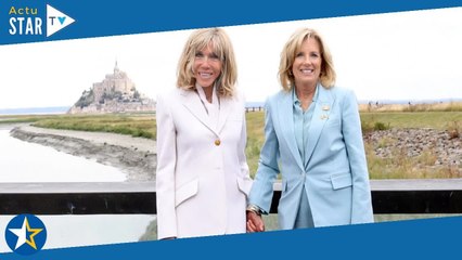 Brigitte Macron et Jill Biden : jumelles jusqu'au bout des pieds, main dans la main au Mont-Saint-Mi