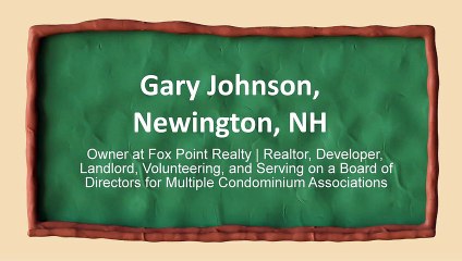 Gary Johnson (Newington NH) - A Versatile Individual