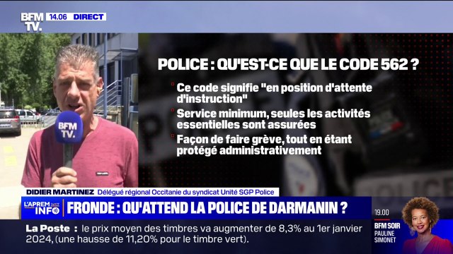 Fronde des policiers: le mouvement est largement suivi à Toulouse selon le délégué régional Occitanie du syndicat Unité SGP Police
