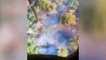 Balıkesir'de orman yangınına helikopter ve uçaklarla müdahale