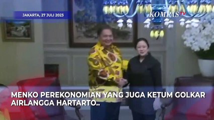 Airlangga Ngaku Sudah Lapor Jokowi untuk Bertemu Puan Maharani