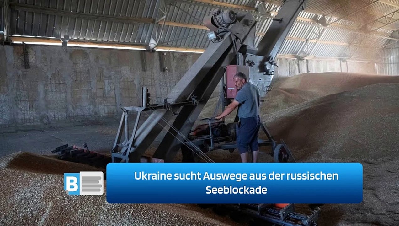 Ukraine sucht Auswege aus der russischen Seeblockade