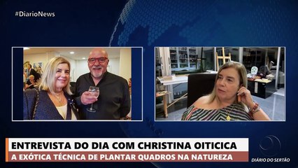 Artista plástica e esposa do escritor Paulo Coelho presta entrevista à TV Diário do Sertão