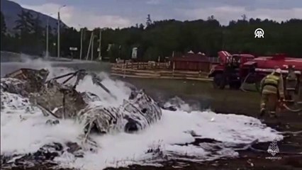 Rusya'da helikopter düştü! 6 ölü, 7 yaralı