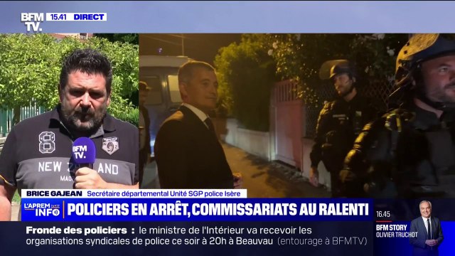Fronde de la police: On espère que le gouvernement fera des propositions selon Brice Gajean du syndicat Unité SGP-Police