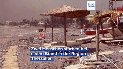 Zwei Tote bei Waldbränden in Griechenland. Auch Süditalien schwer betroffen.