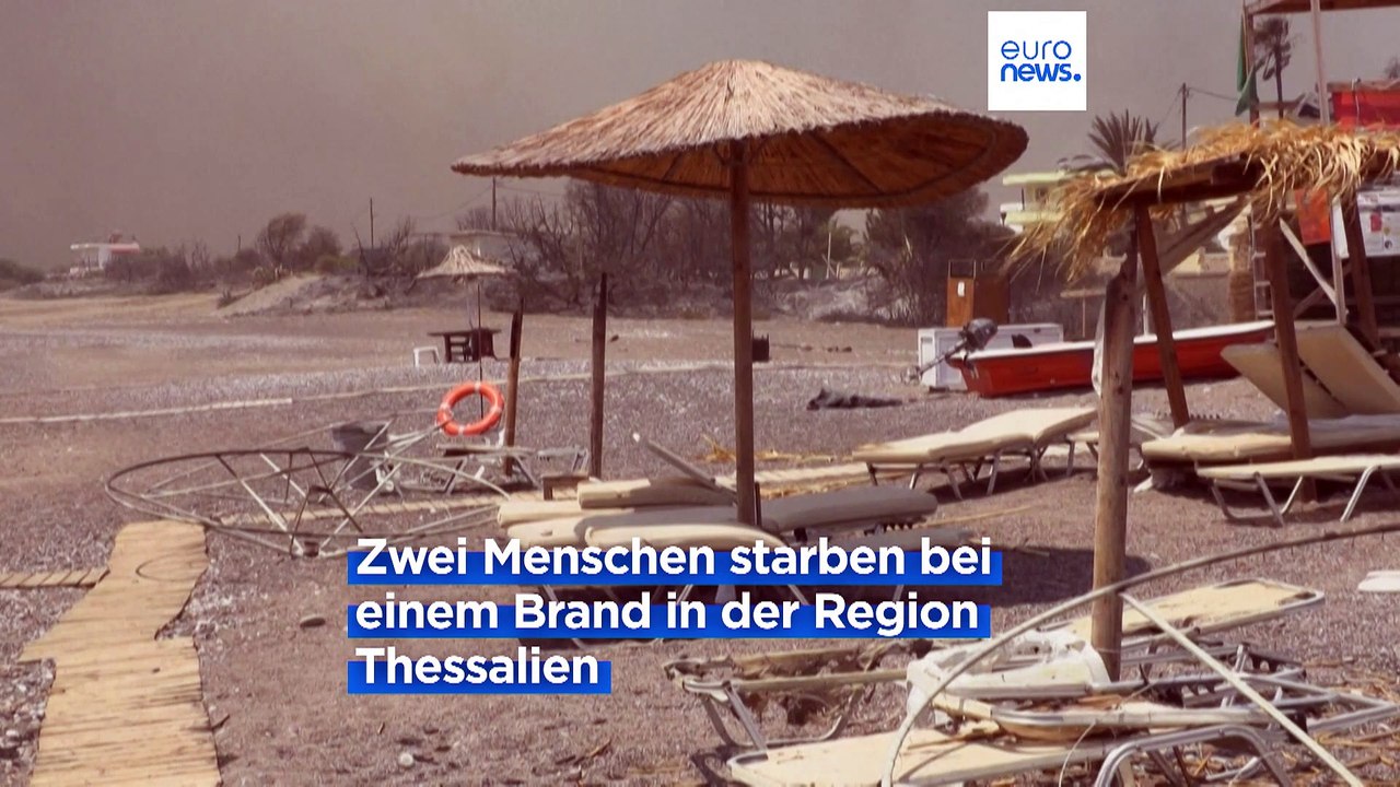 Zwei Tote bei Waldbränden in Griechenland. Auch Süditalien schwer betroffen.