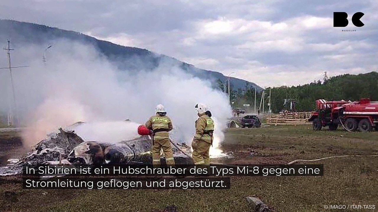 Sibirien: Hubschrauber fliegt in Stromleitung – 6 Tote