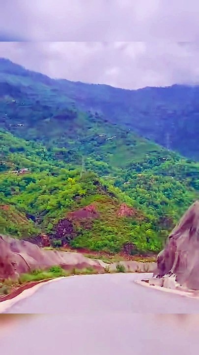 Beautiful Azad Pattan River Road Azad Kashmir