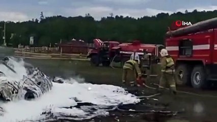 Rusya'da turistleri taşıyan helikopter elektrik kablolarına takıldı: 6 ölü